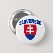 Slowaaks Emblem Ronde Button 5,7 Cm (Voorkant /achterkant)