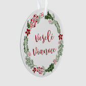 Slowaaks kerstfeest, Veselé Vianoce Ornament (voorkant)