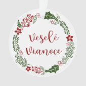 Slowaaks kerstfeest, Veselé Vianoce Ornament (voorkant)