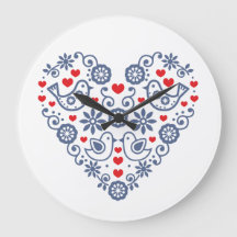 Slowaakse folk ornament klok