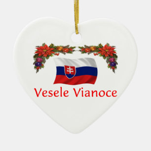 Slowaakse Kerstmis Keramisch Ornament