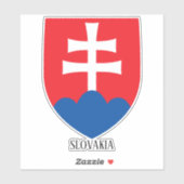 Slowaakse nationale wapenschild sticker (Vel)