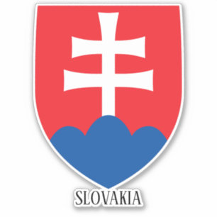 Slowaakse nationale wapenschild sticker