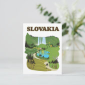 Slowaakse  reisposter. briefkaart (Staand voorkant)