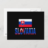 Slowaakse vlag briefkaart (Voorkant / Achterkant)