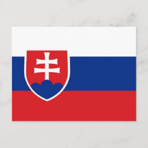 Slowaakse vlag briefkaart