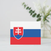 Slowaakse vlag briefkaart (Staand voorkant)