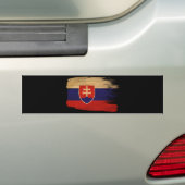 Slowaakse vlag bumpersticker (Op auto)