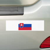 Slowaakse vlag bumpersticker (Op auto)
