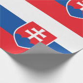Slowaakse vlag cadeaupapier (Hoek)