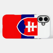 Slowaakse vlag Case-Mate iPhone case (Achterkant (horizontaal))