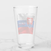Slowaakse vlag glas (Achterkant)