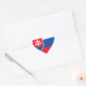 Slowaakse vlag hart sticker (Envelop)