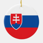 Slowaakse vlag keramisch ornament (Achterkant)