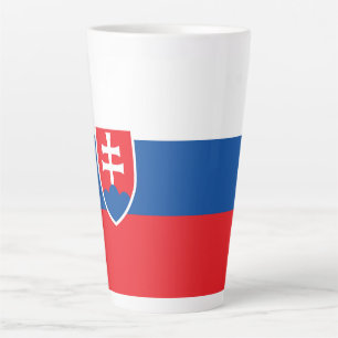 Slowaakse vlag latte mok