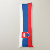 Slowaakse vlag lichaamskussen (Achterkant (Verticaal))