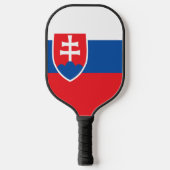 Slowaakse vlag pickleball paddle (Voorkant)