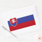 Slowaakse vlag rechthoekige sticker (Envelop)