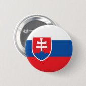 Slowaakse vlag ronde button 5,7 cm (Voorkant /achterkant)
