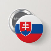 Slowaakse vlag ronde button 5,7 cm (Voorkant /achterkant)