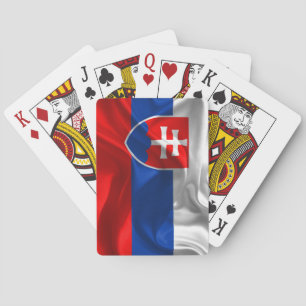 Slowaakse vlag speelkaarten