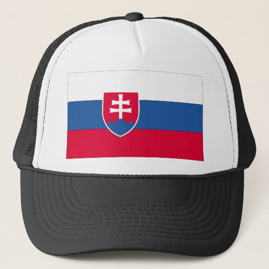 Slowaakse vlag trucker pet (Voorkant)