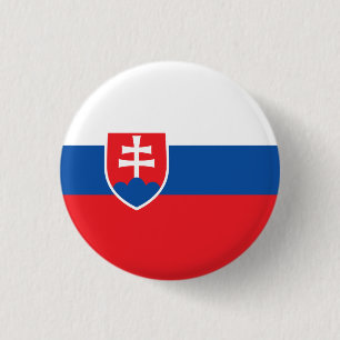 Slowaakse vlag, Vlag van Slowakije Ronde Button 3,2 Cm