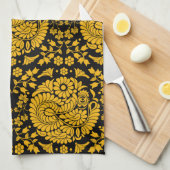 Slowaakse volkskunst theedoek (Quarter Fold)