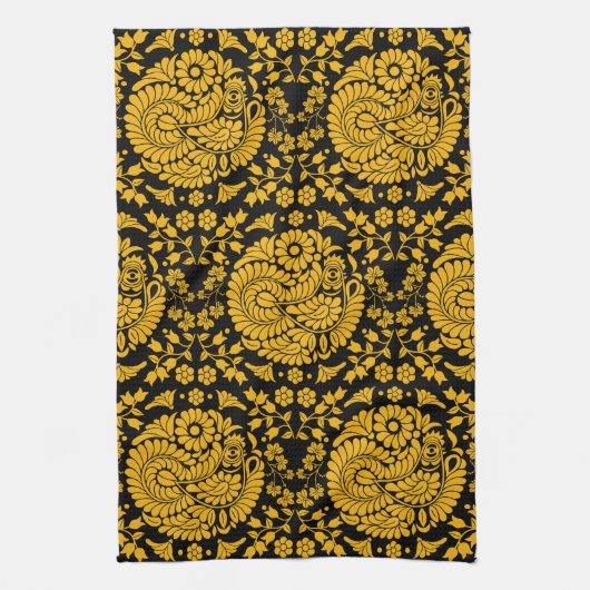 Slowaakse volkskunst theedoek (Verticaal)