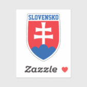 Slowaakse wapenmantel sticker (Vel)