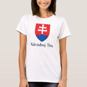 Slowaakse Wapenmunt Národný Tím T-Shirt