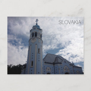 slowakije blauwe kerk briefkaart