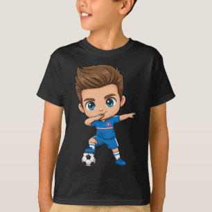 Slowakije Dab Kid Doel Cartoon Slowaakse Vlag Voor T-shirt