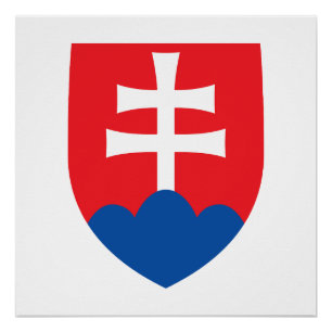 Slowakije land wapen wapenschild symbool embleem k perfect poster