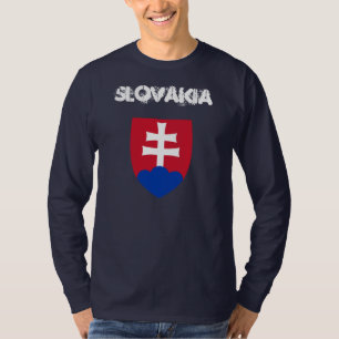 Slowakije met wapenmantel t-shirt