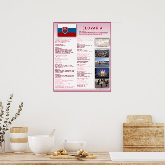 Slowakije Poster (Keuken)
