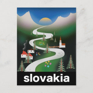 Slowakije reisposter briefkaart