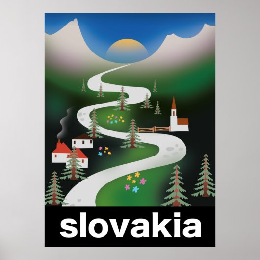 Slowakije reisposter poster (Voorkant)