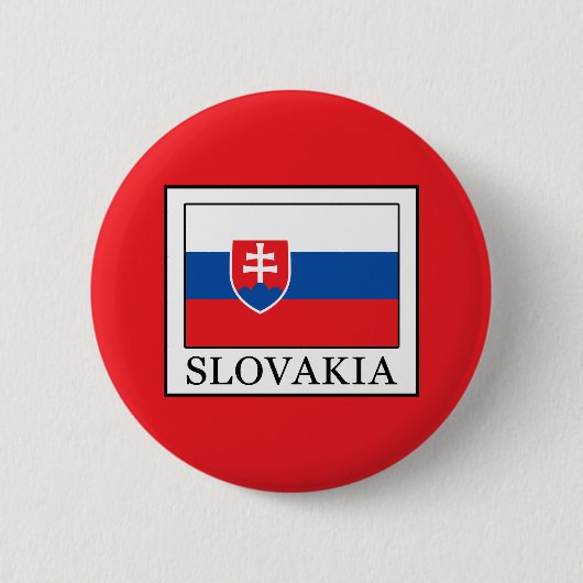 Slowakije Ronde Button 5,7 Cm (Voorkant)