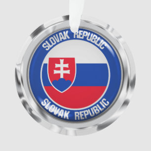 Slowakije Round Emblem Ornament