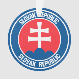 Slowakije Round Emblem Ornament