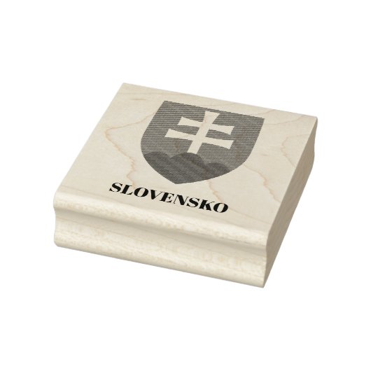 Slowakije (Slovensko) Wapenschild Houten Stempel (Stempel)