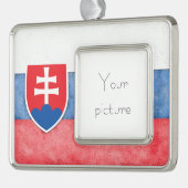 Slowakije Verzilverd Kader Ornament (Links)