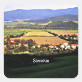 Slowakije Vierkante Sticker (Voorkant)