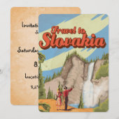 Slowakije Vintage Reisposter Kaart (Voorkant / Achterkant)