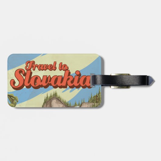 Slowakije Vintage Travel Poster Bagagelabel (Achterkant horizontaal)
