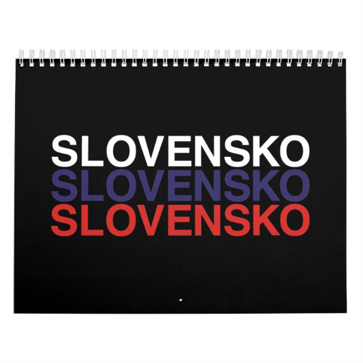 SLOWAKIJE Vlag Kalender (Hoes)