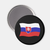 Slowakije vlag Magnet Magneet (Voorkant / Achterkant)