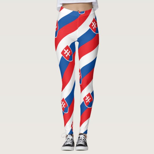 Slowakije vlag Slowaaks patriottisch Leggings (Voorkant)