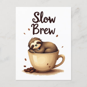 slowbrew koffiesleuf briefkaart